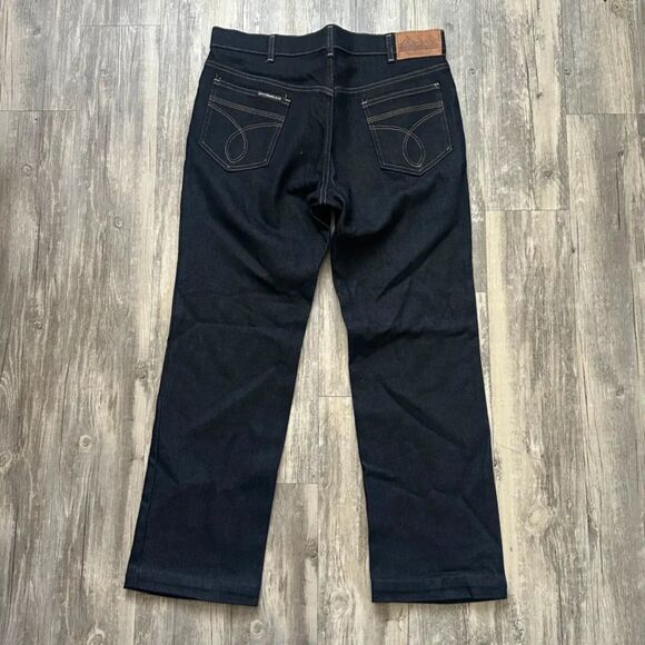 Vintage 70s Levi's No Action Casual Black Denim Jeans Size 36X30